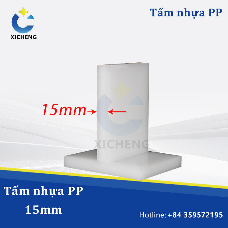 Tấm nhựa PP 15mm Trắng