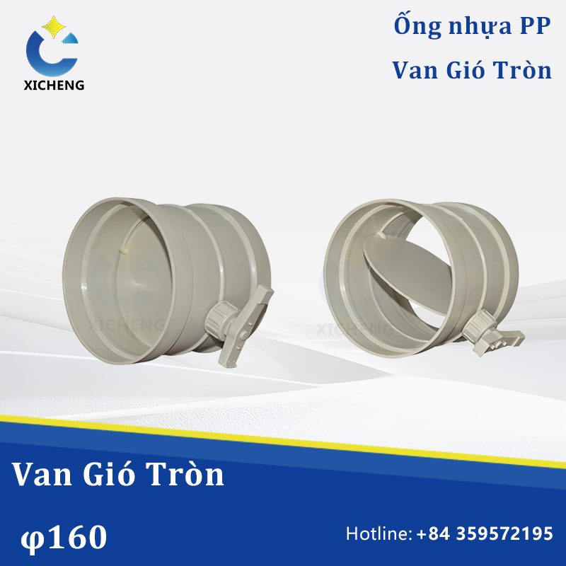 Van Gió Đóng Mở Bằng Khí Nén φ160