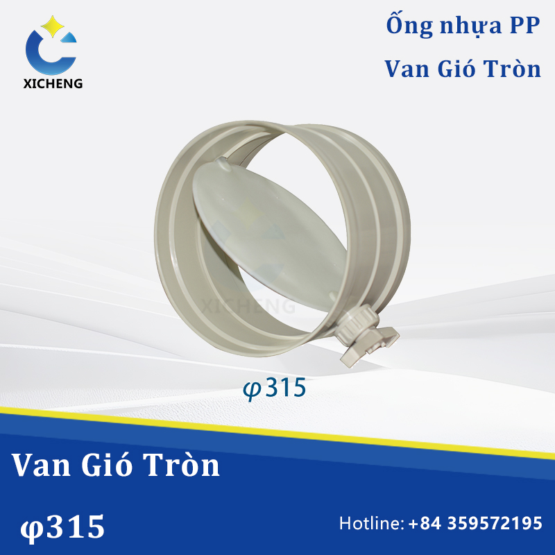 Van Gió Nhựa PP φ315