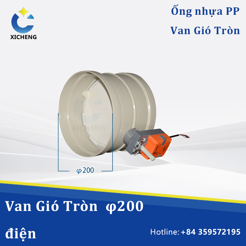 Van Gió Tròn φ200