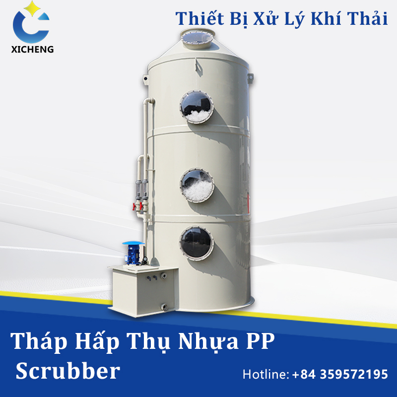 Tháp hấp thụ xử lý khí thải