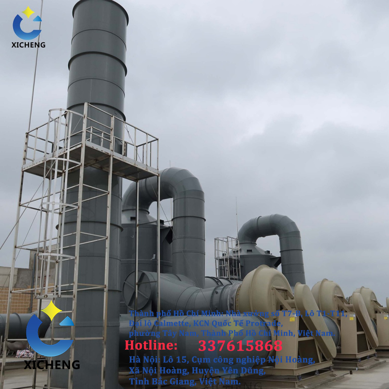 Nguyên lý hoạt động của tháp hấp phụ